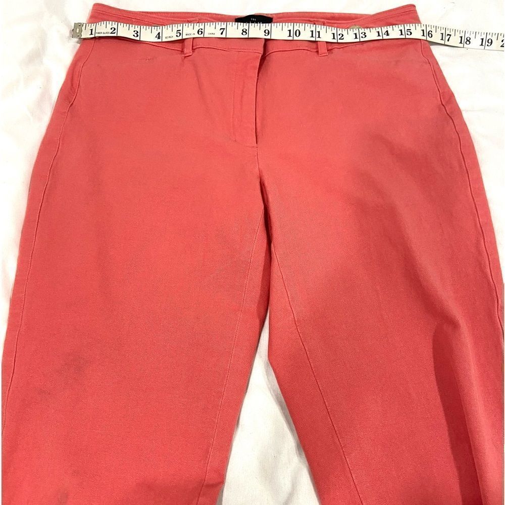 White House Black Market The Slim crop pants coral size 8 - Picture 8 of 12
